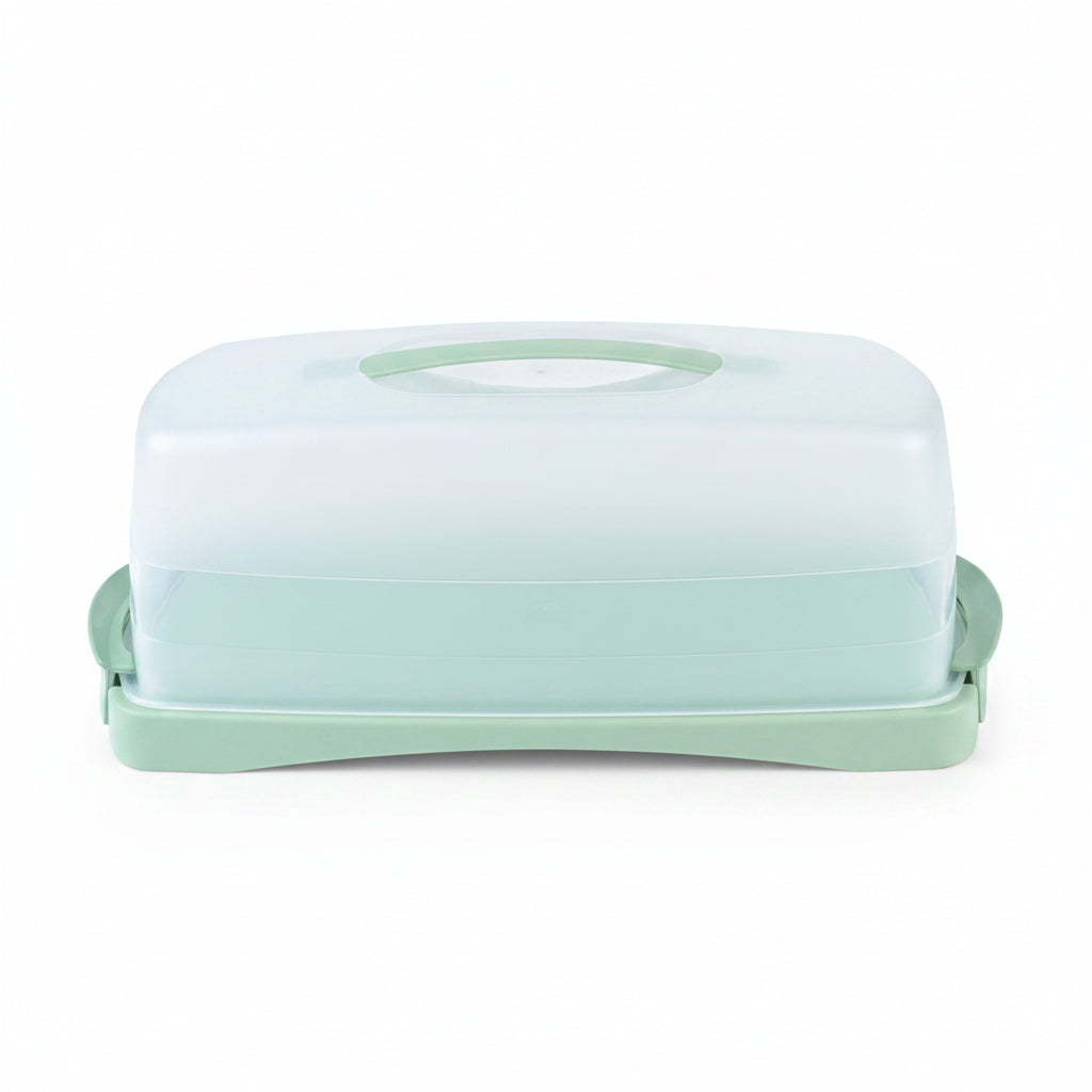 Livarno Home Cake Dome And Storage Box Mint 2-Piece Set